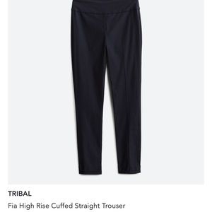 Cuffed ankle pull on pants